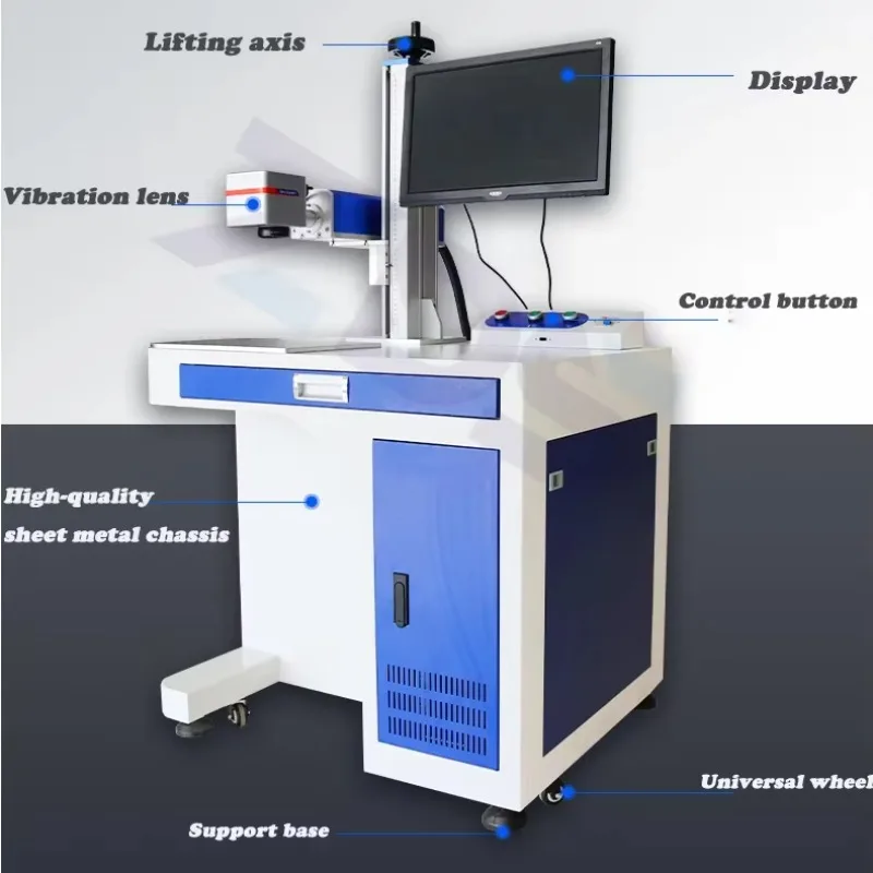 Hot Sale Best Price  Cabinet Fiber  Marking Machine 20W 30W 50W 100W