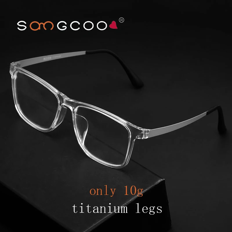 HONGMEI Ultralight Titanium Alloy TR90 Myopia Glasses Retro square Optical Prescription Eyeglasses Frame Men And Women