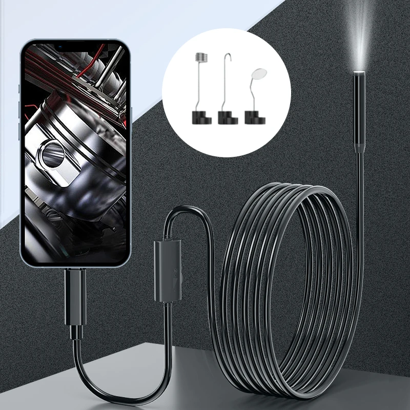 2MP 1080P 3in1 usb For iphone Android Phone Industrial Endoscope CMOS Borescope Inspection Otoscope Digital Microscope