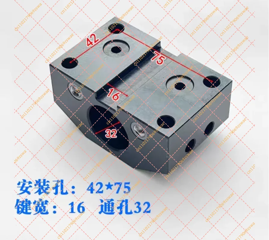 Square End Face Tool Holder for HAK31063 HAK31080 HAK31100 Turret, CNC Lathe Accessory