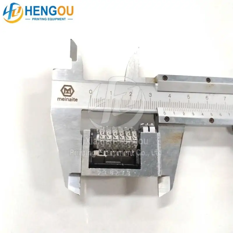 6 Digits 4x8 Forward Full Steel Numbering Machine Roman Font Jump Mode 012345