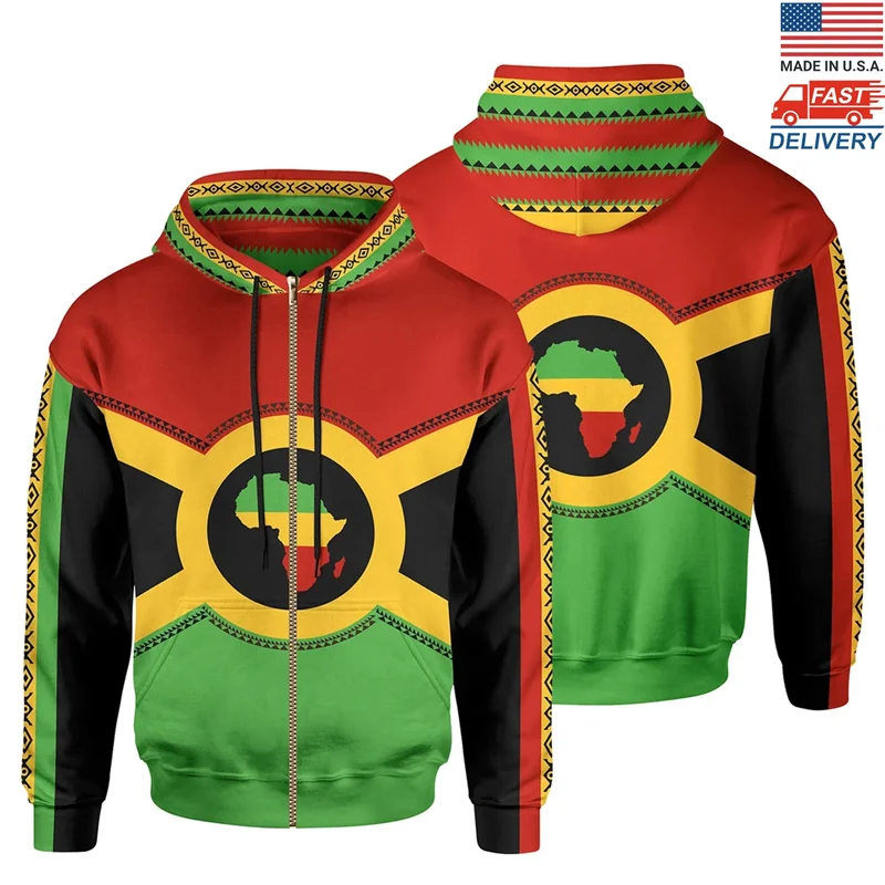 African Reggae Map Hoodie Root Africa Hoodies For Men Oversize Sweatshirts Kid Women Fashion Hooded Pullover Tops Clothes