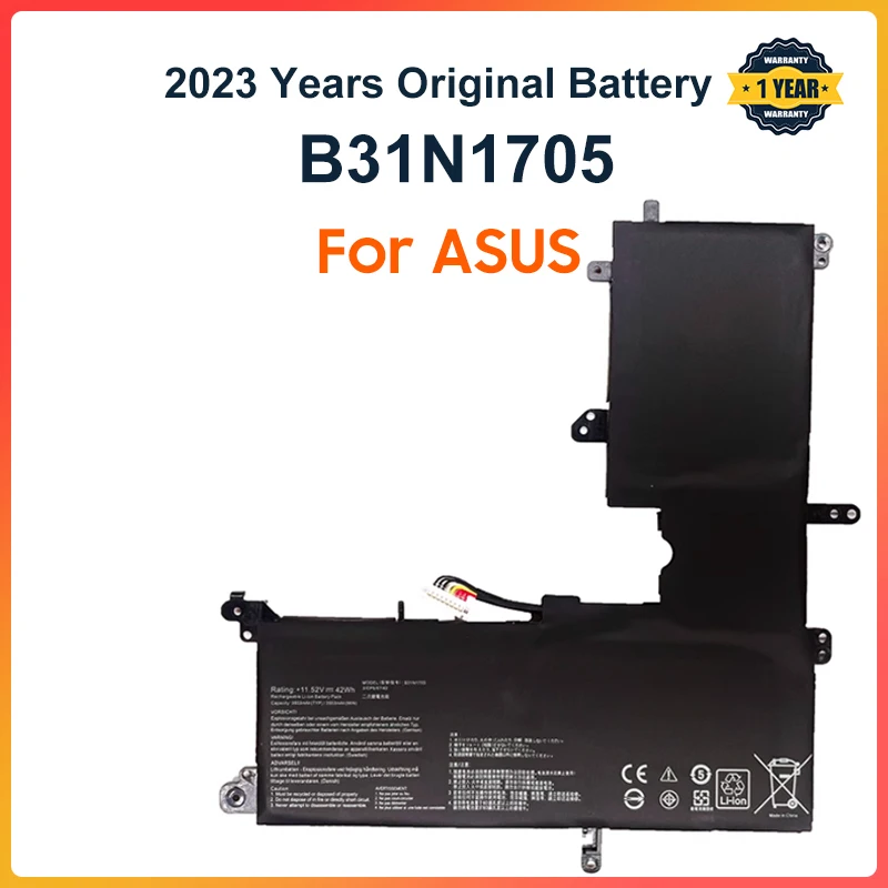 

B31N1705 Laptop Battery For ASUS VivoBook Flip TP410U TP410UA TP410UF TP410UR Q405UA UX460UA 3ICP5/57/80 11.52V 42WH