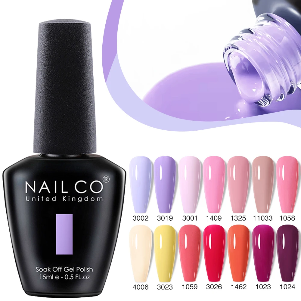 NAILCO 15ml ヘマ/トプフリー ネイルジェルポリッシュ セミパーマネント ベース＆トップコート UVジェルポリッシュ ネイルアート マニキュア ネイル用品
