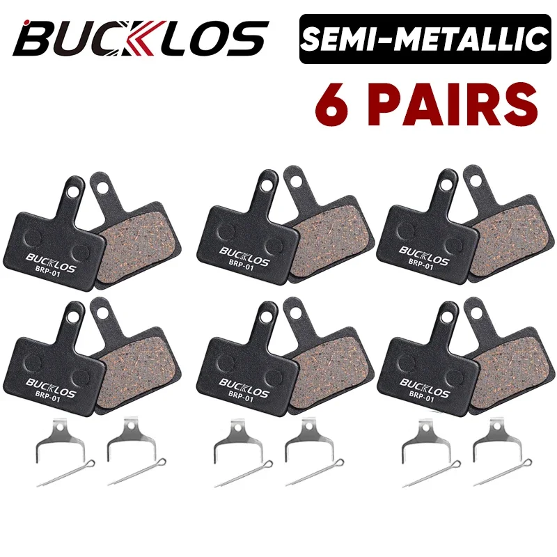 BUCKLOS Semi-Metalen Remblokken Mountainbike Hydraulische Schijfremblokken voor SHIMANO B01S B05S MTB Road Fiets Rem deel
