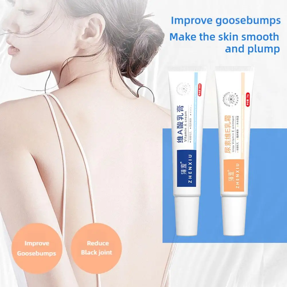 Body Whitening Cream Keratosis Pilaris Treatment Bumpy Skin Follicle Repair Dry Skin Strawberry Chicken Care Removal Rough R6Q0