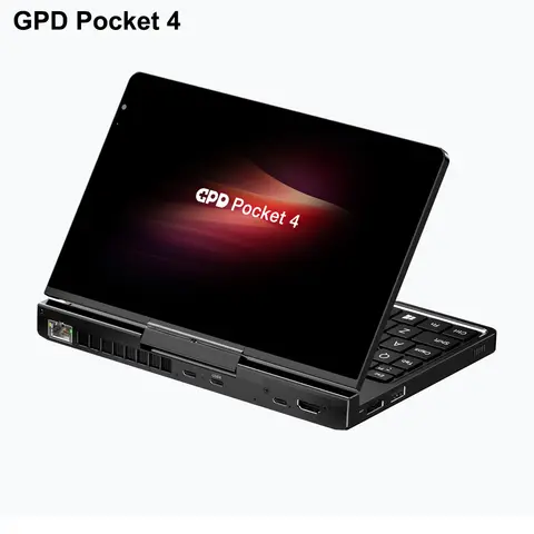 2026 Hot GPD Pocket 4 2-in-1 Mini Laptop AMD AI 9 HX 370/8840U 64GB 2TB NVMe 8.8" 2560×1600 144Hz Windows 11 Tablet Flipped 180