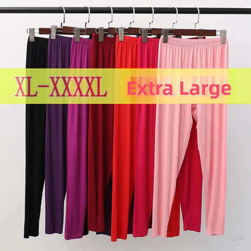 

plus Size High Waist Modal Underwear Pants Women's Thin Style Comfortable Home Clothes Warm Trousers for Middle-Aged Ladies