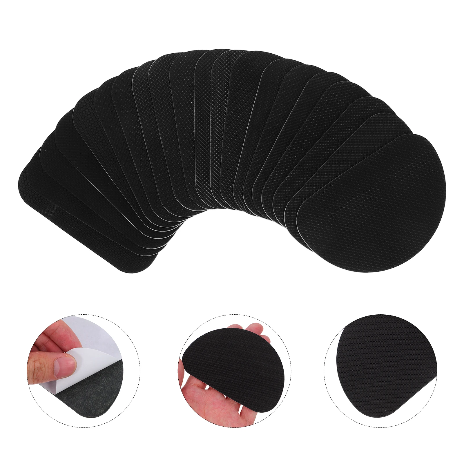 

10 Pairs Non-slip Insoles Nonslip Shoe Pads Grips Sticker Dress Men Heel Inserts for Bottom Protector Non-s Protectors