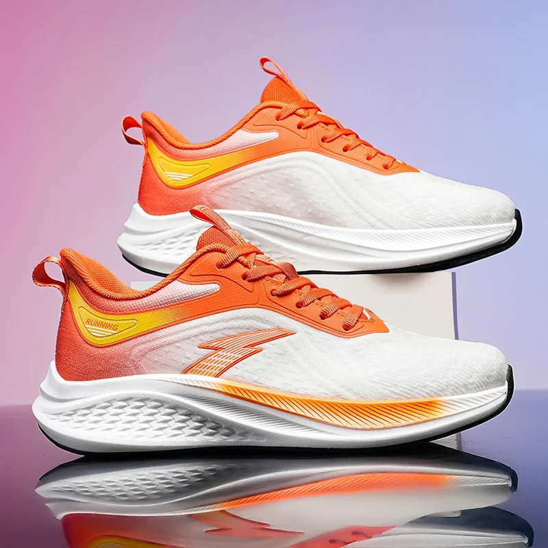 

Men's sports shoes, lightweight carbon plate racing running shoes, winter shock absorption, anti slip, wear-resistant, breathabl