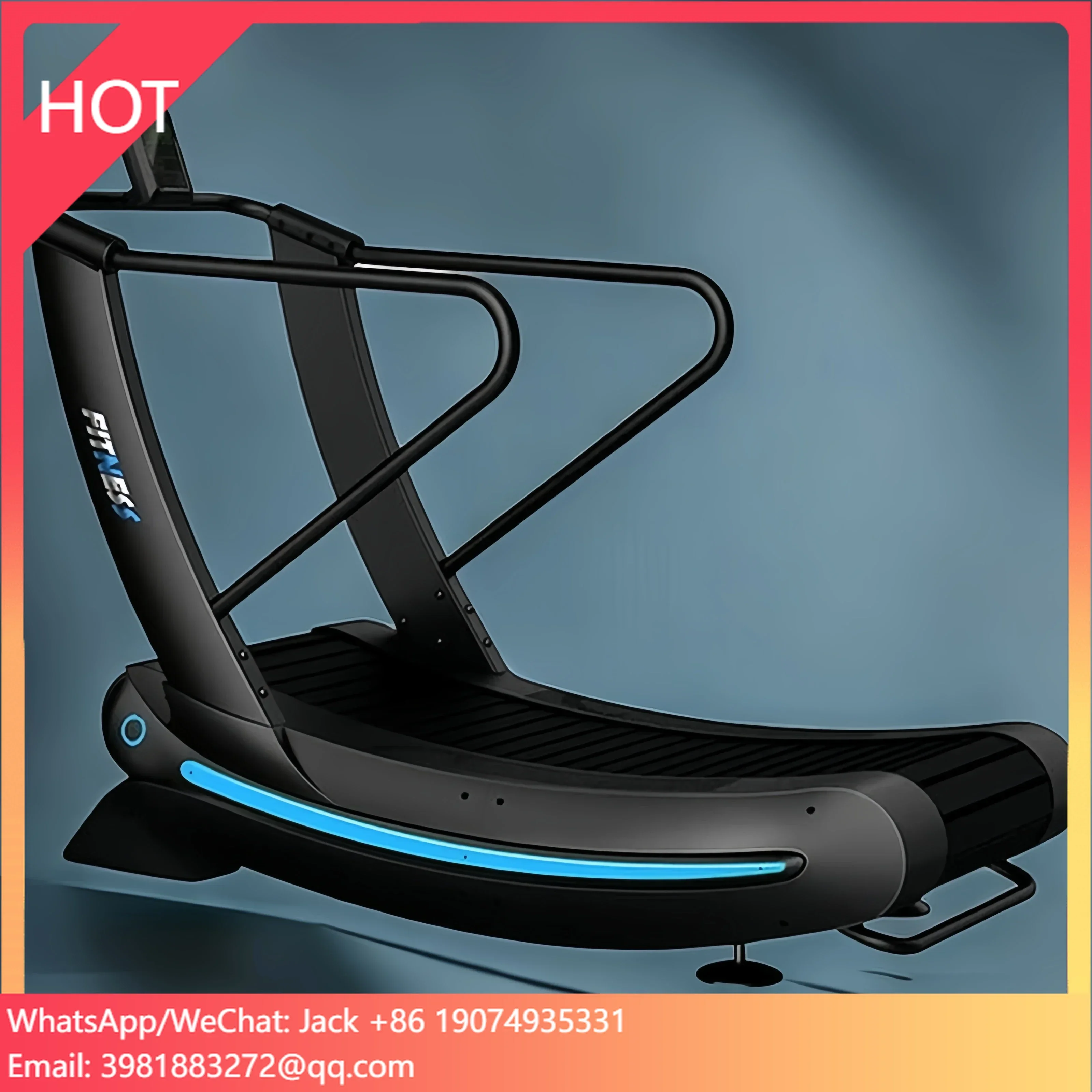 Factory Direct Sale Gym Unpowered Treadmill Crawler Curved Silent Commercial Home Adjustable Resistance Non-power Treadmills