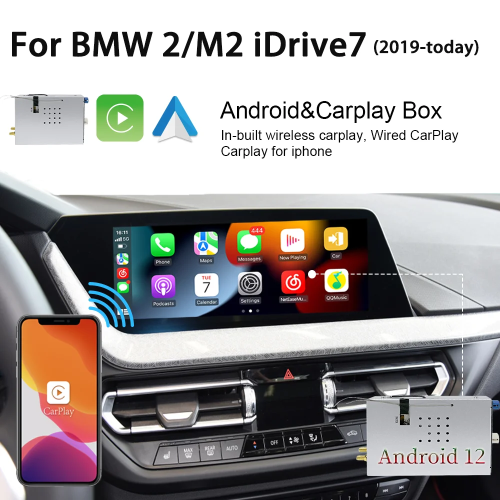 

Wit-Up For 2020 BMW 2 M2 idrive7 F44 F46 FG87 Carplay Box Android Box Carplay Box AI Carplay Upgrade Apple CarPlay Android Auto