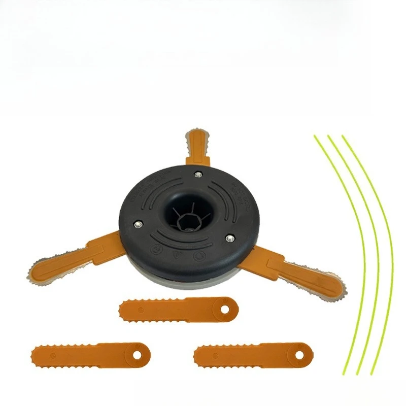 European and American third line weeding tray with knife, second use plastic weeding tray, white cover, black seat, lawn mower
