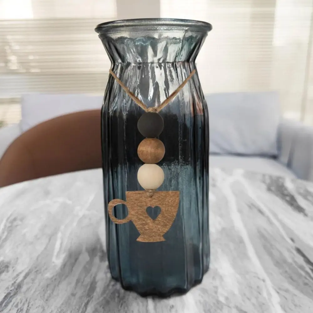 

2Pcs Wall Decoration Wooden Coffee Cup Doorplate Vintage Handmade Coffee Shop Signage Decorative DIY Hanging Decor Gift