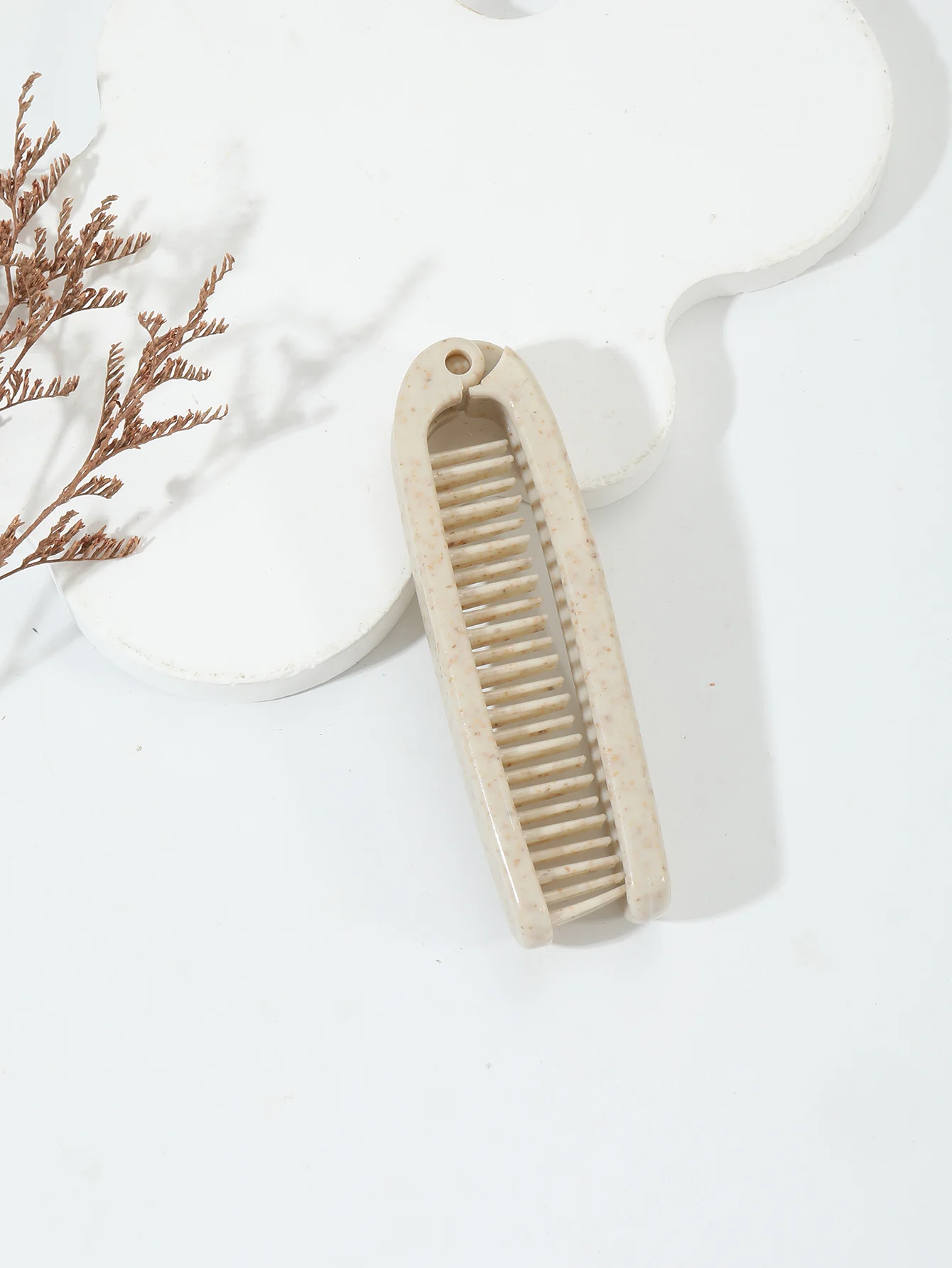 Tragbarer Faltbarer Reisekamm - Taschenformat, Langlebige Kunststoffborsten und ABS-Griff für Haaraccessoires – Detail 7