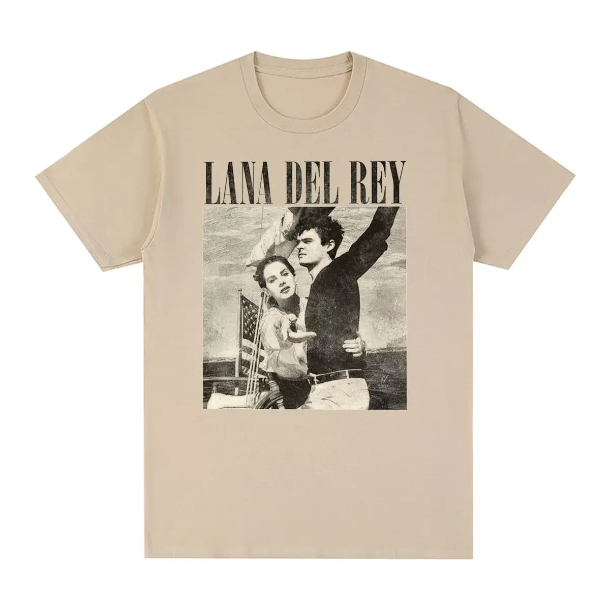 Lana Del Rey Ldr Sailing Vintage T-shirt Unisex Harajuku Cotton Men T shirt New Tee Tshirt Womens Tops