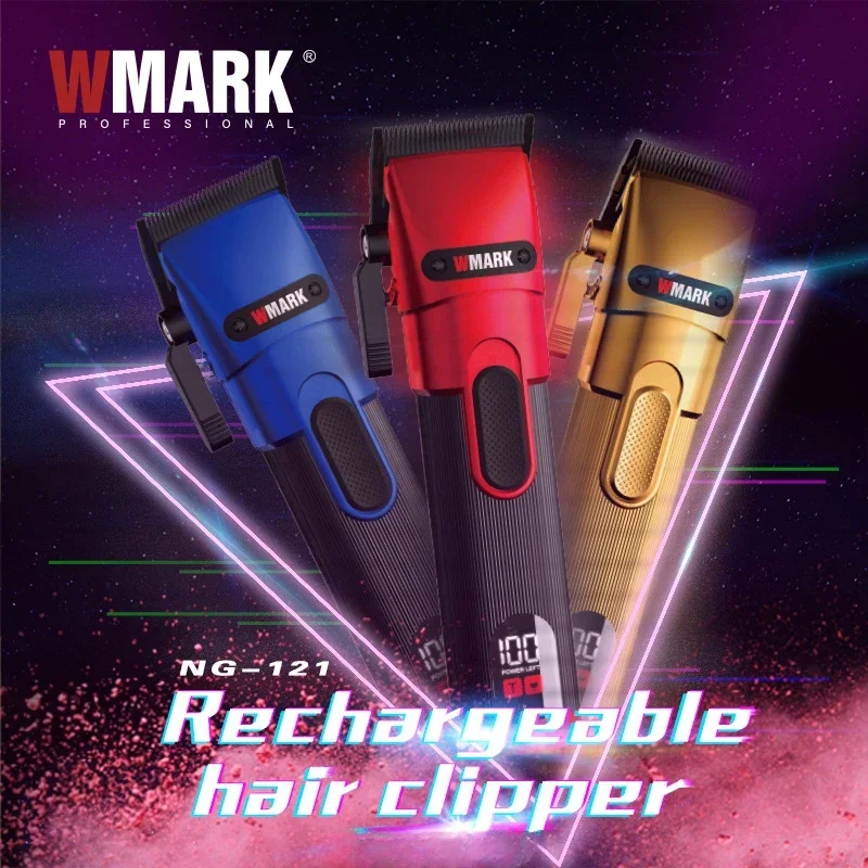 NEW Professional Hair Trimmer for Men! WMARK NG-121 7000RPM/6500 RPM  Hair Clipper Rechargeable Clipper with LED Display