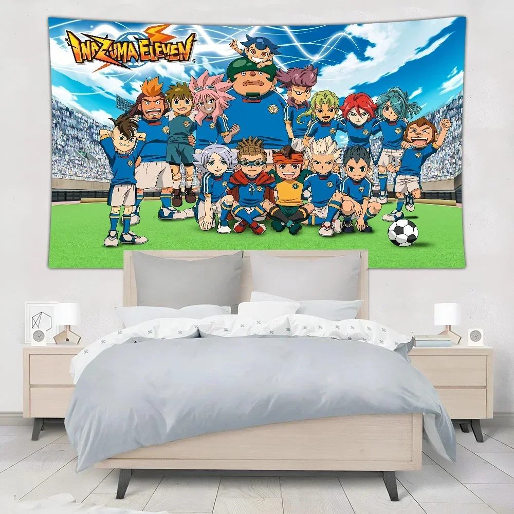 I-Inazuma E-Eleven Tapestry Wall Hanging Tapestry Art Deco Blanket Curtain Hanging At Home Bedroom Living Room Decor