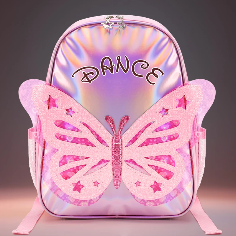 Girls Laser Shiny Ballet Dance Bags Kids Training Shoulder Gym Backpack Child Swing Package For Dancing Ballerina Handbag