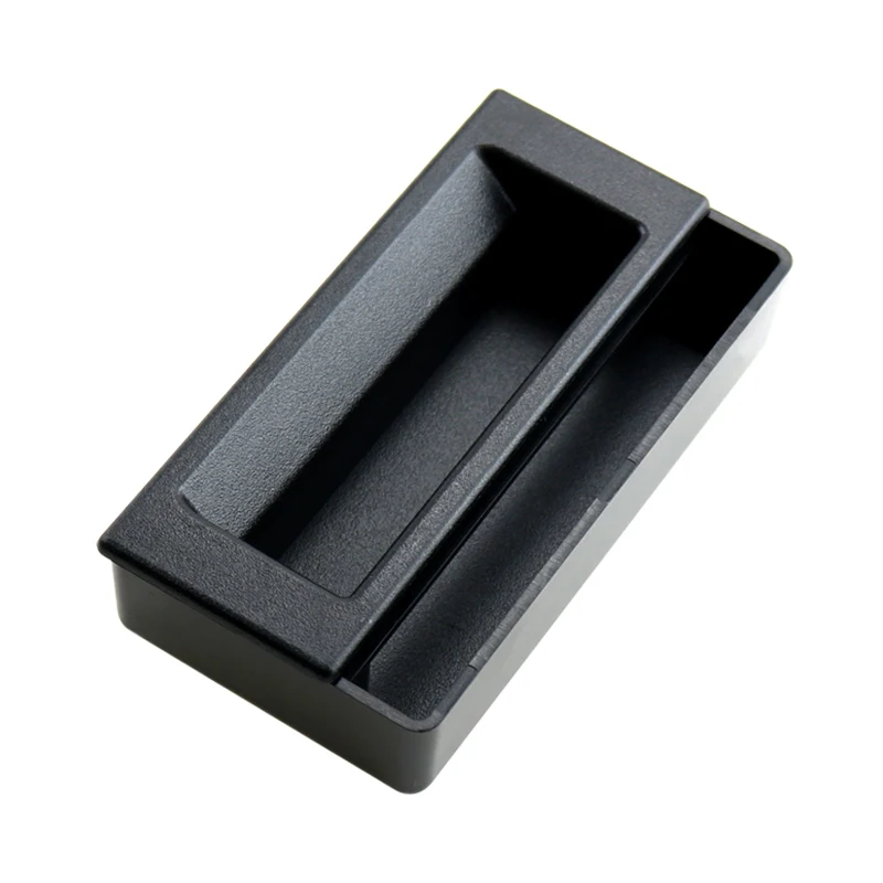 2 In 1 ABS Plastic Black Embedded Flat Box Handle Modern Minimalism