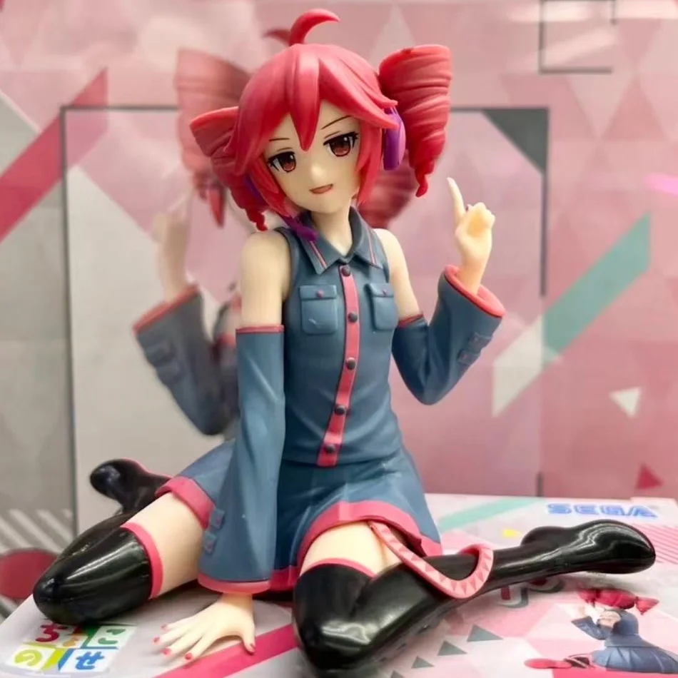 UTAU Kasane Teto PVC-Figur Niedliche Rosa Twin Drills Haarige Mädchen-Figur Anime-Merchandise Spielzeug Geburtstagsgeschenk für Anime-Liebhaber