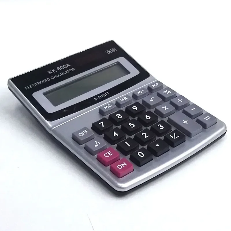 8-Digit Solar Battery Dual Power Large Display Office Desktop Calculator Back To School Supplies Students/Finance Stationery