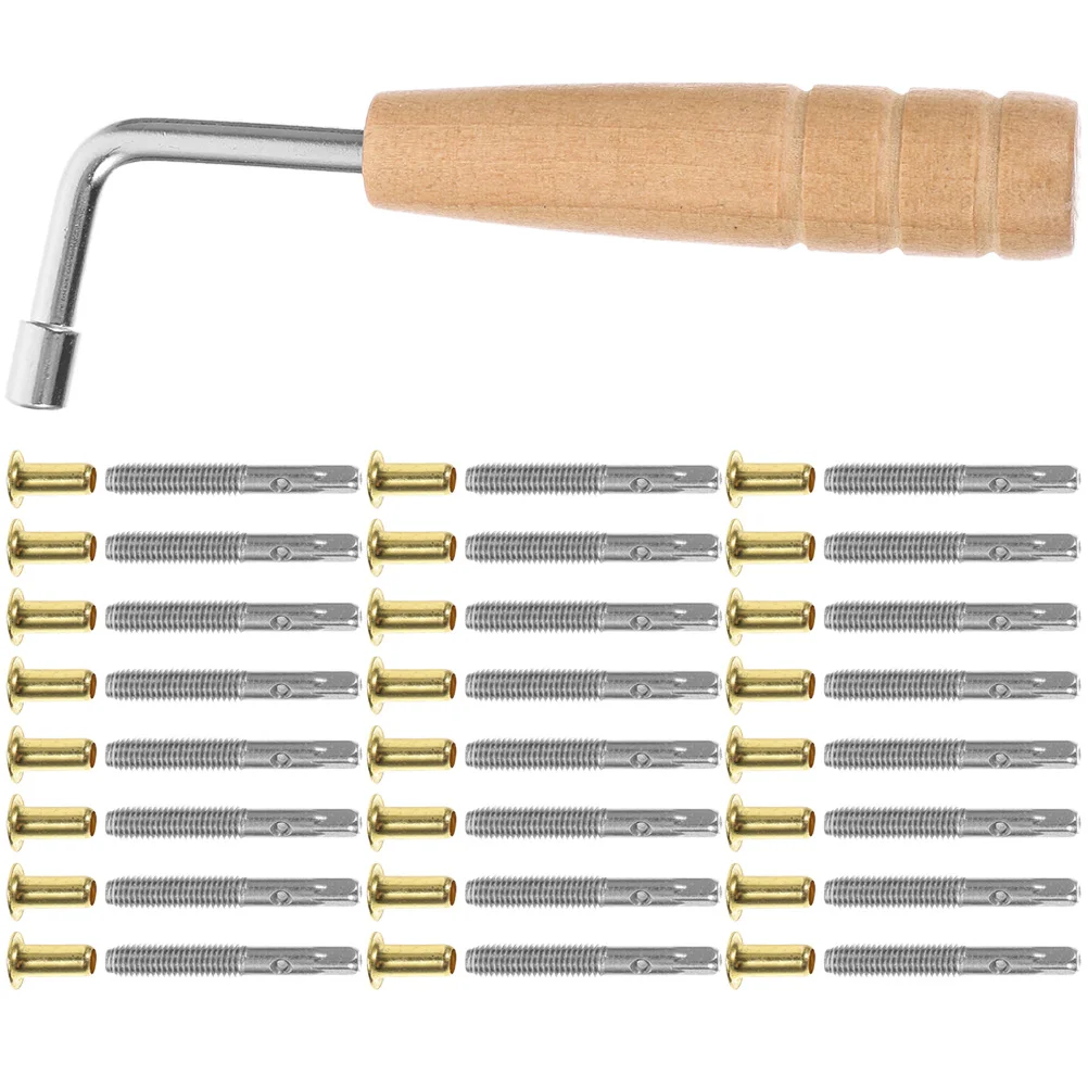 

1 set 1 Set Lyre Harp Accessories Replacement Tuning Pins Tuning Wrench For Lyre Harp Part Instrument Supply Fixing Tool Musical