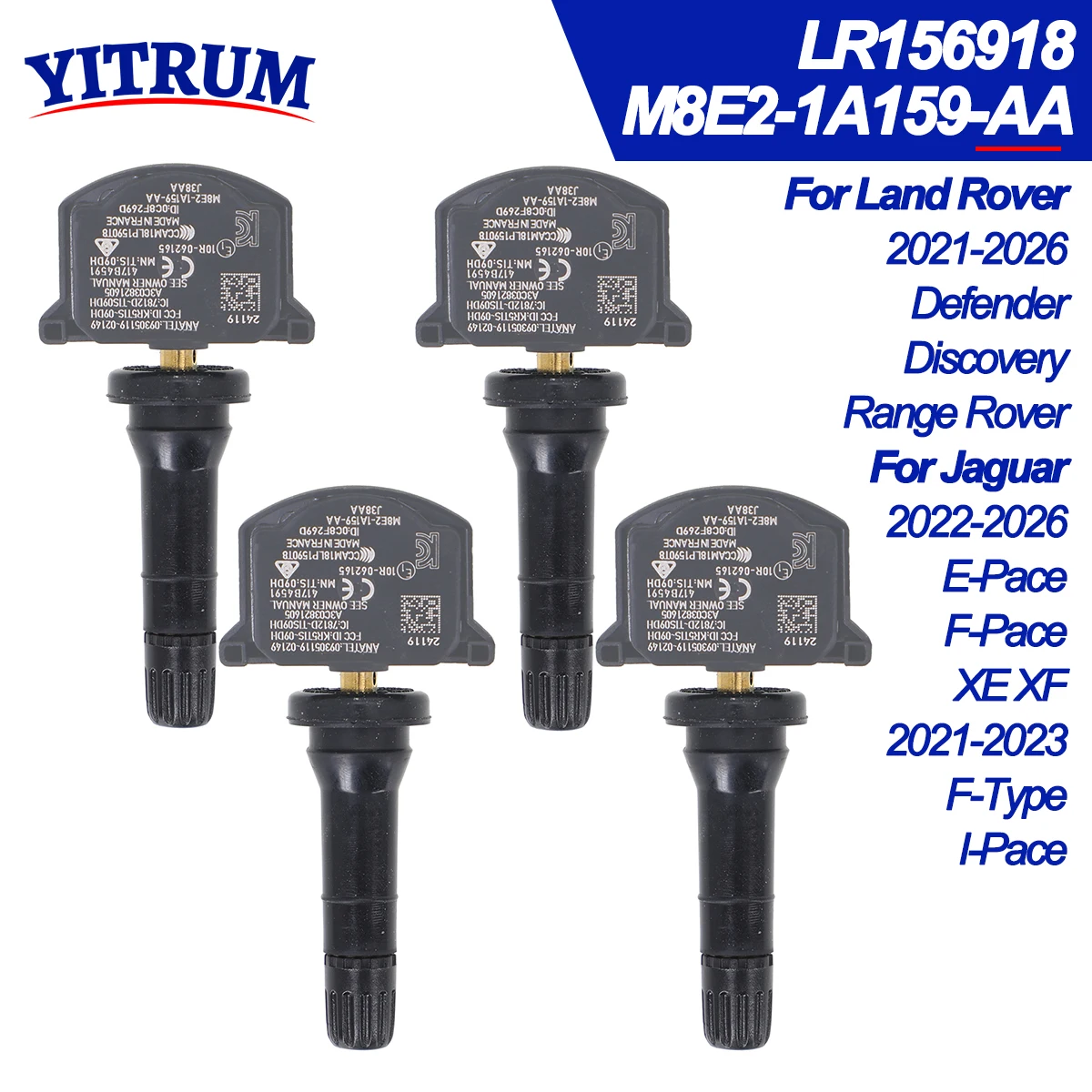 LR156918 M8E2-1A159-AA For Jaguar E F-Pace XE XF Land Rover Defender Discovery Range Rover 2022 2023 2024 2025 2026 TPMS Sensor