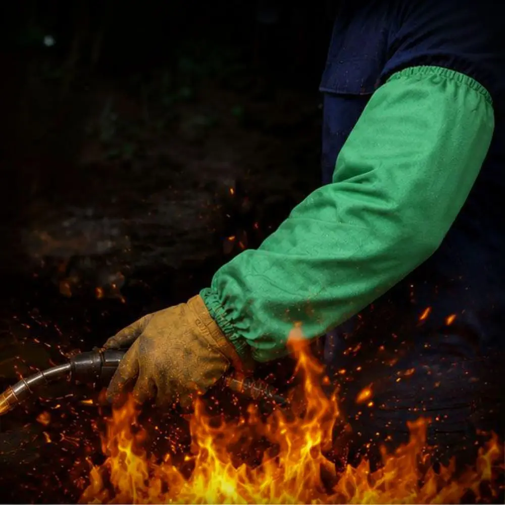 Welding Safety Arm Sleeves Flame Retardant Protective Gear Spark Resistant Breathable Cooling Covers For Summer Work