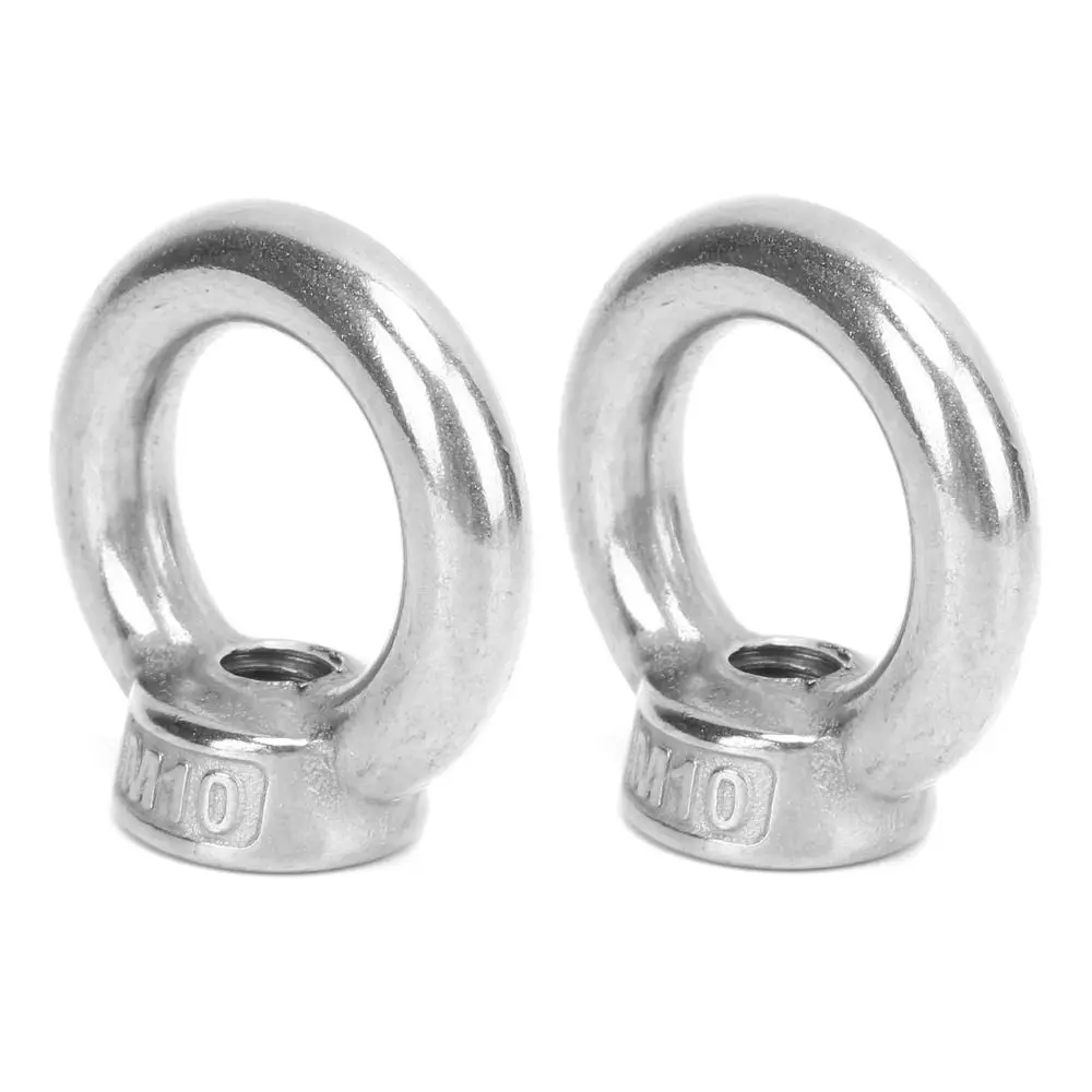 10 Pcs M6 / M8 / M10​ Lifting Eye Nut​ 304 Stainless Steel​ Ring Shape​ Eye Bolt​ Female Threaded Threaded Nut Fastener​