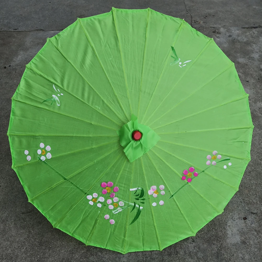 Wedding Art Decoration Portable Oil Paper Chinese Durable Traditional Dance Colored Umbrella Bamboo Parasol Photo Props