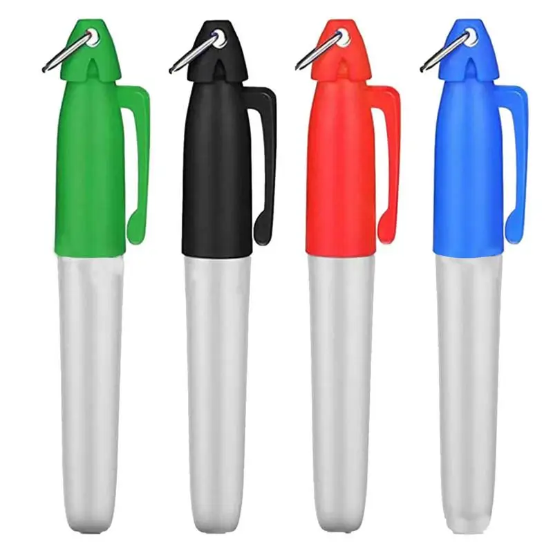 1Pcs Golf Ball Liner Markers Pen Mini Waterproof Marker Pen With Hang Hook Template Drawing Tool Golf Sport Training Accessories