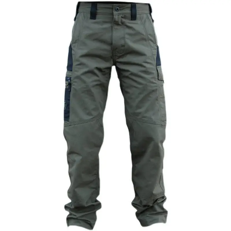 Pantalones Cargo para hombre, pantalón táctico militar al aire libre, informal, transpirable, multibolsillo, recto, suelto, Camuflaje