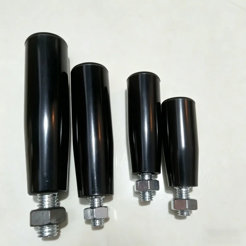 1-4Pcs M8 M12 Rubber Wood Hexagonal Rotating Handle Handwheel Hand Crank Rotating Grip Handle Electric Wood Rotating Handle