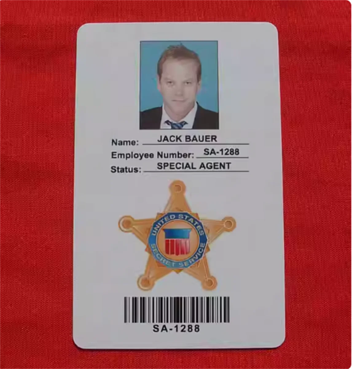 

The US Secret Service's identity card COS card can be customized