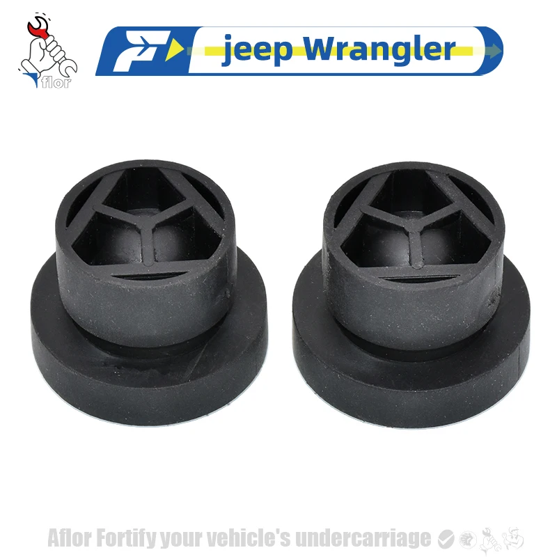 

For Jeep Wrangler Engine Decorative Cover Rubber Sleeve Upper Cover Plate Rubber Pier Engine Hood Shock Absorber Pad