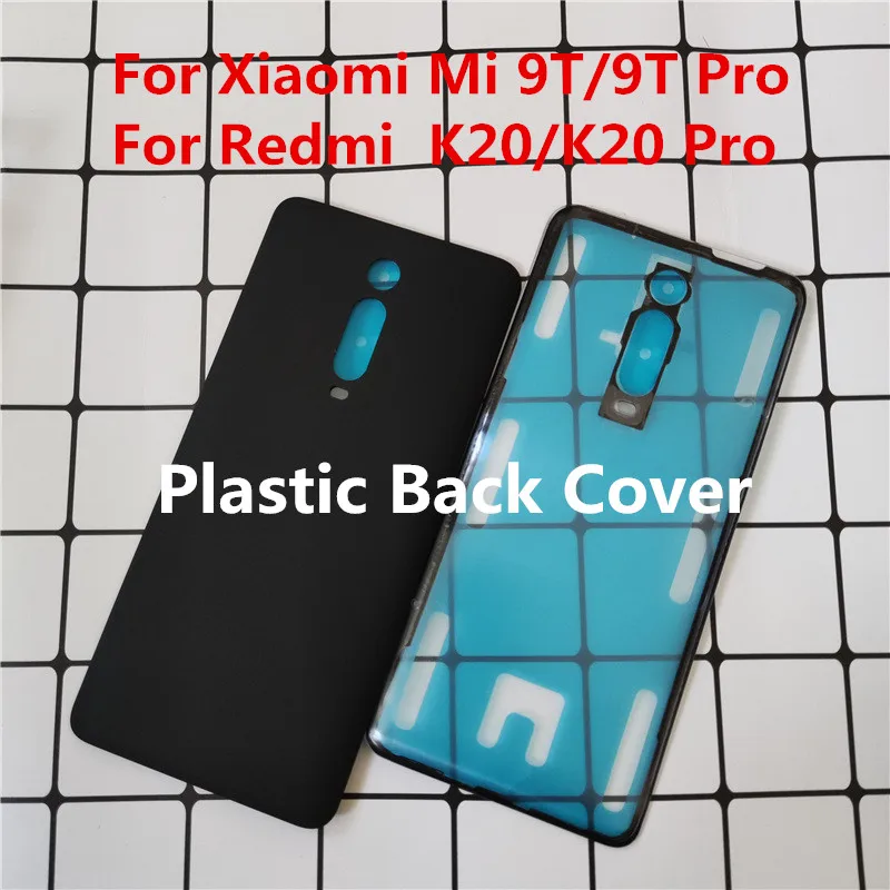 Plastic For Redmi K20 Back Battery Cover Replacement For K20 Pro Battery Cover Transparent Plastic Xiaomo Mi 9T Pro Housing