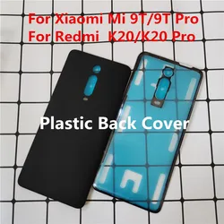 Cubierta trasera de plástico para batería, carcasa de repuesto para Redmi K20 Pro, plástico transparente, Xiaomo Mi 9T Pro