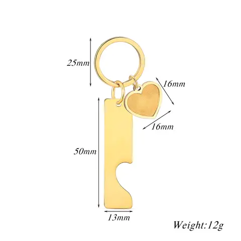 2-delat personligt nyckelringsset för par Anpassat fototext hjärtapussel matchande present till par årsdag bröllopspresent 6 best sales pussel nyckelring - №6