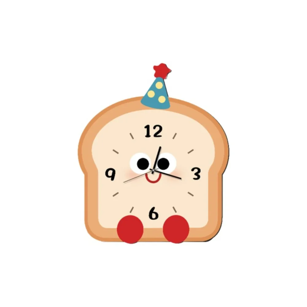 

Creative Cream Style Tabletop Clock Portable Battery Operated Desk Clock Exquisite Cartoon Decorative Clock Office