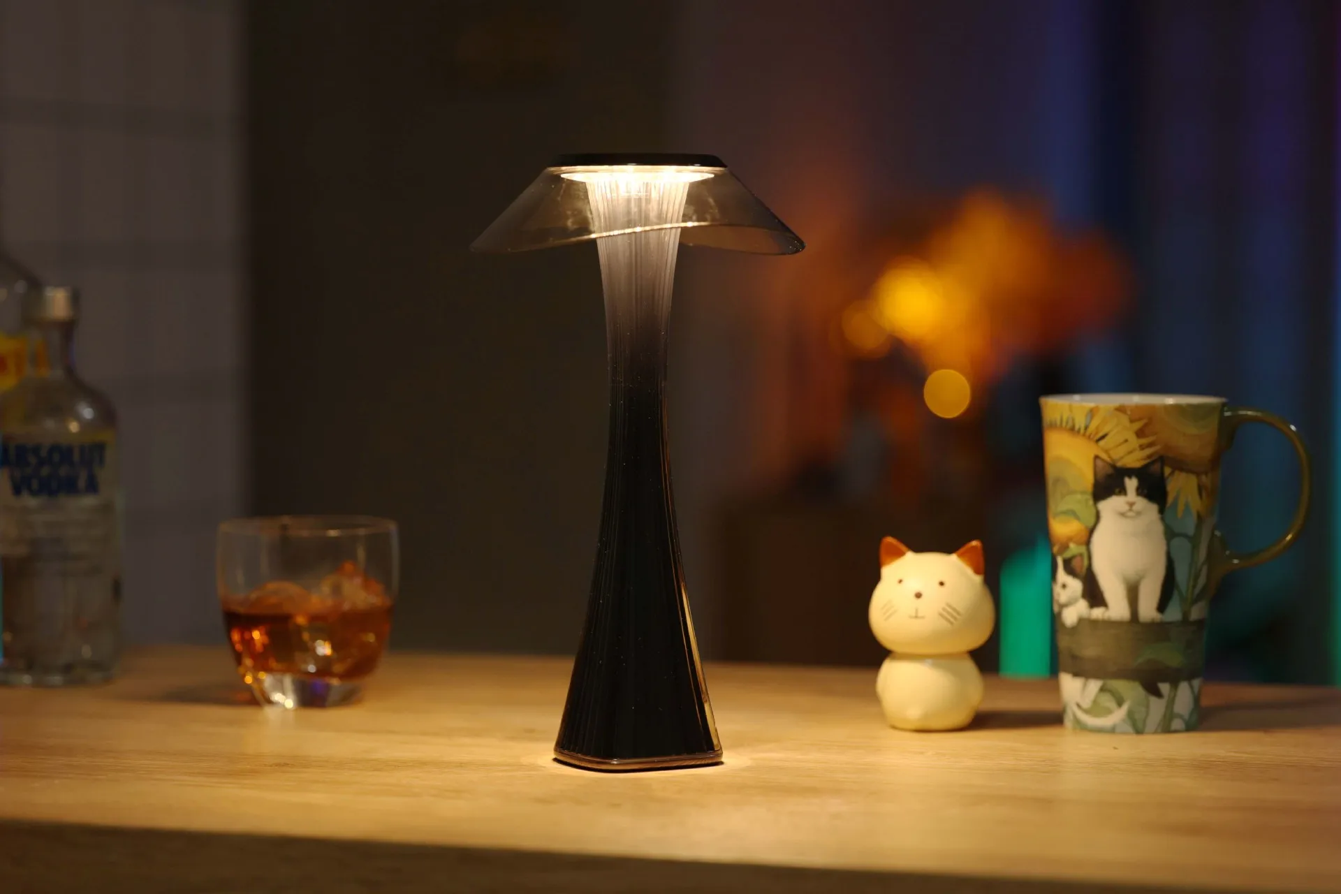 USB small night light telescopic lantern light Creative led small table lamp folding home gift portable atmosphere reading light