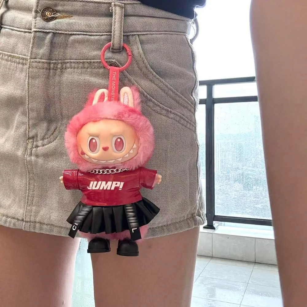 

For Labubu Clothes 17cm Outfit Accessories for The Monster Korea girl group Labubu Idol V1 V2 V3 Clothing Cool fashion clothes