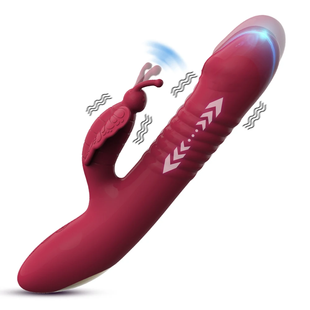 Frauen Dildo Schmetterling Vibrator Penis Sexspielzeug für Frauen Schubs tab Vagina Massage Dildo weibliche Vibratoren für Frauen Paare