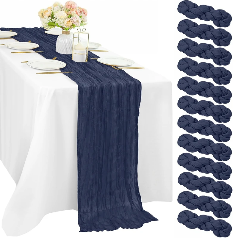 1pc Käsetuch Tisch Läufer Land Stil Gaze Käse Tuch Tischdecke Für Hochzeit Braut Dusche Baby Dusche Geburtstag Party