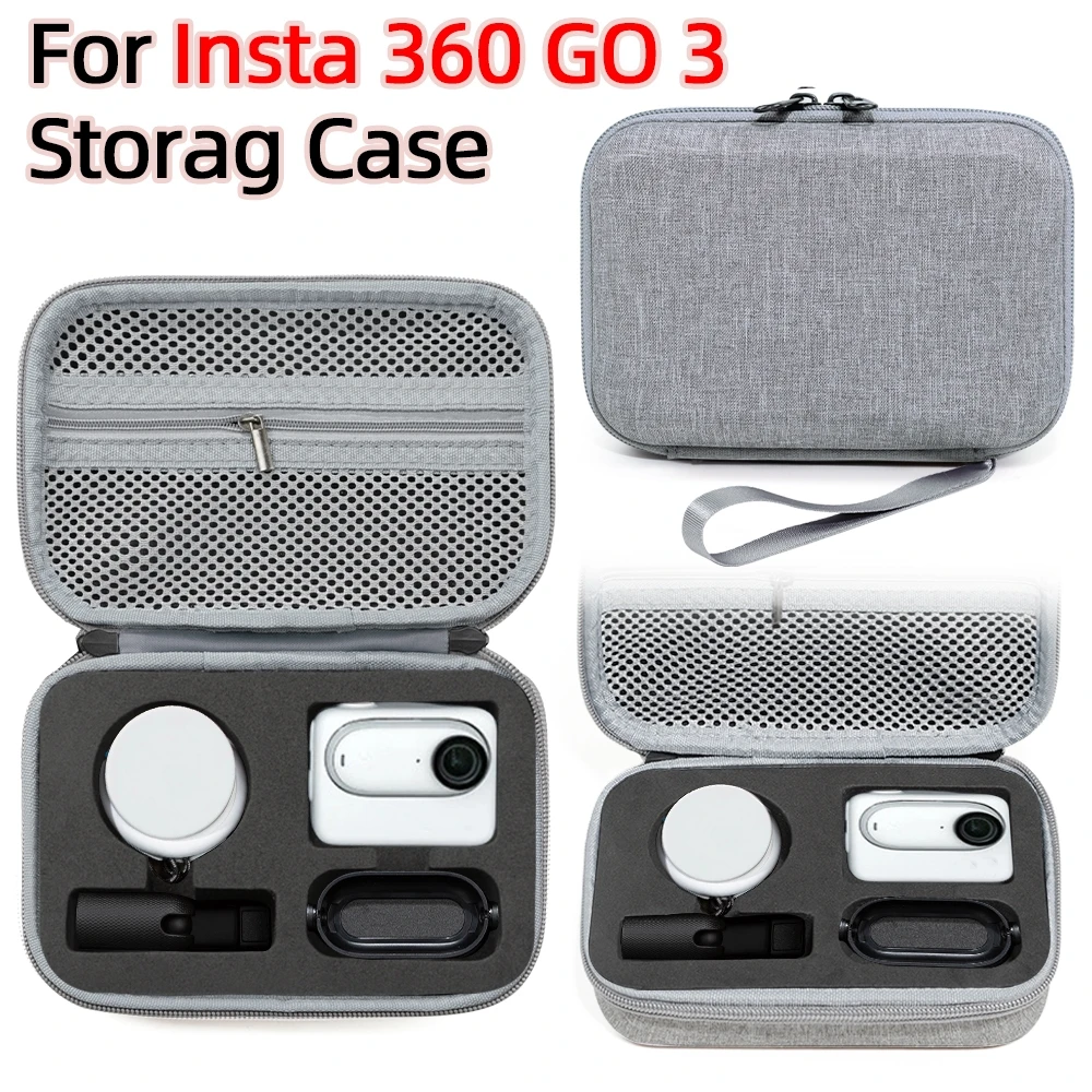 

Portable Storage Bag For Insta 360 Go3 Carrying Case Handbag Travel Sports Camera Protective Box Camera Accessories