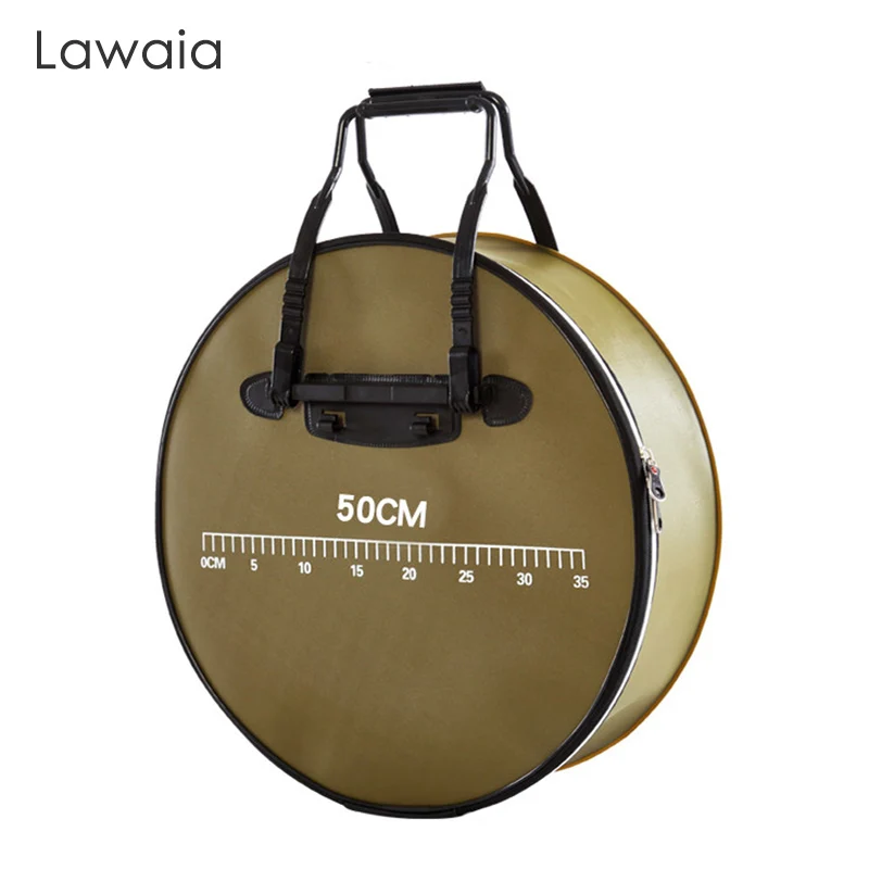 Borsa da pesca impermeabile Lawaia borsa da pesca multiuso in EVA a uno strato resistente all\'usura per attrezzatura da pesca pacchetto più spesso