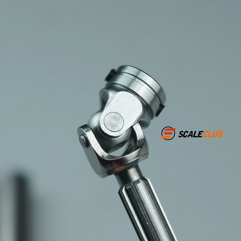 SCALECLUB Metal Stainless Steel Driveshaft CVD Universal Joint For Tamiya 1/14 Towing Truck/Dump Truck 1/10 Crawler Model Parts