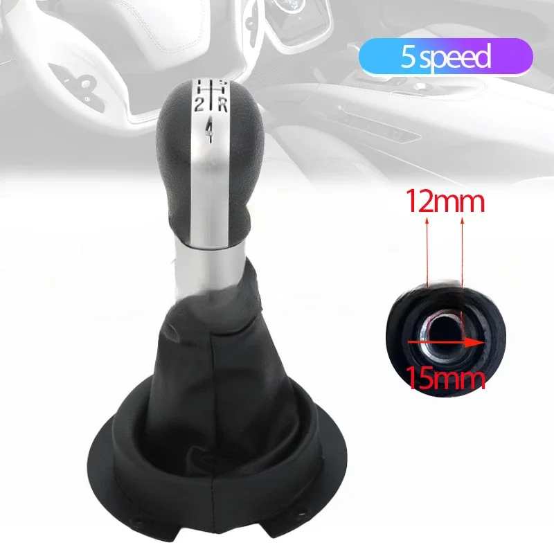 New Manual Gear Shift Knob For Chery A1 5 Speed Shift lever set gear handball Dust Cover Gear Shift Knob Boot grey replacement