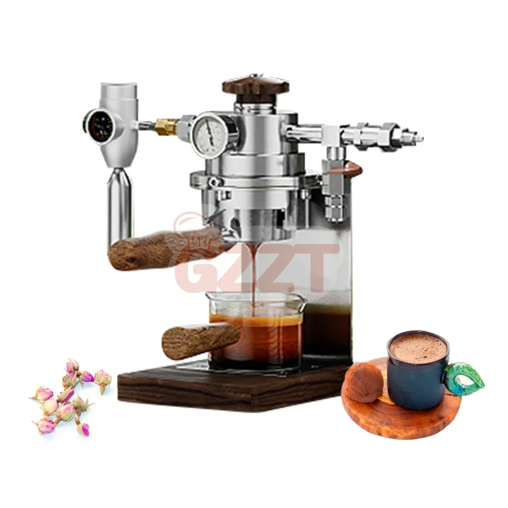 Use Stainless steel gas cylinder/Carbon dioxide cylinder Electric/Hand air pump Semi-automatic Extraction Italian Coffee Machine