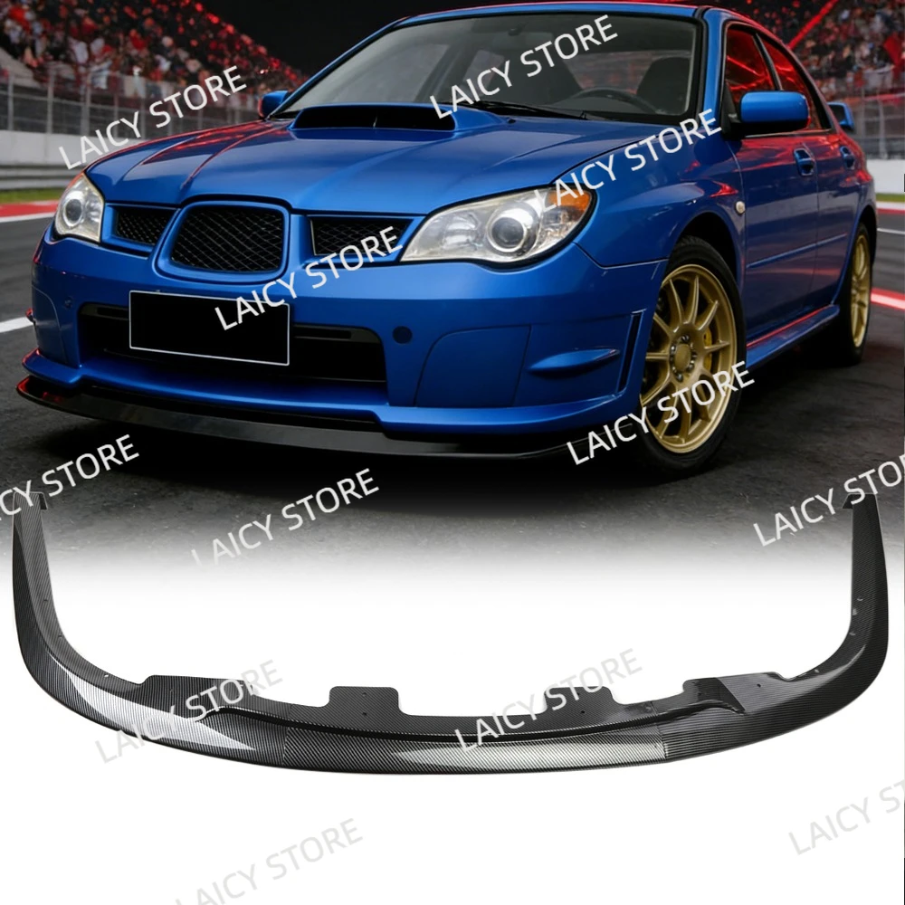 

LAICY Car Front Bumper Chin Lip Spoilers Body Kits For S-ubaru Impreza WRX STI S204 2006-2007 PP Splitter Covers Carbon Fiber